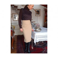 Longuette wool skirt "Clips"